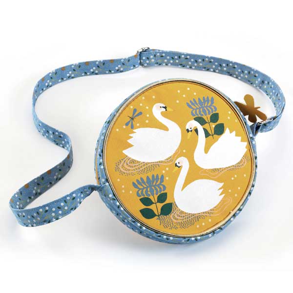 Djeco Round Handbag - Swans