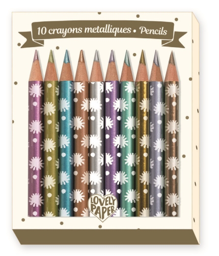 10 Chichi Mini Metalic Pencils
