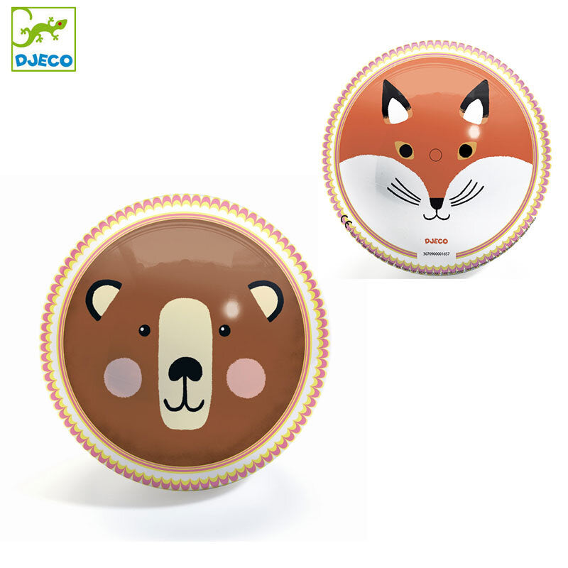 Djeco Ball – Bear & Fox Large Ball 22cm