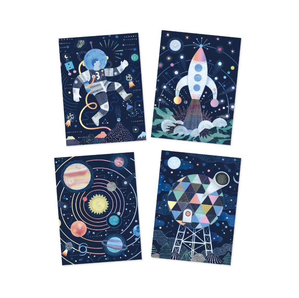 Djeco Scratch Boards -  Cosmic Mission