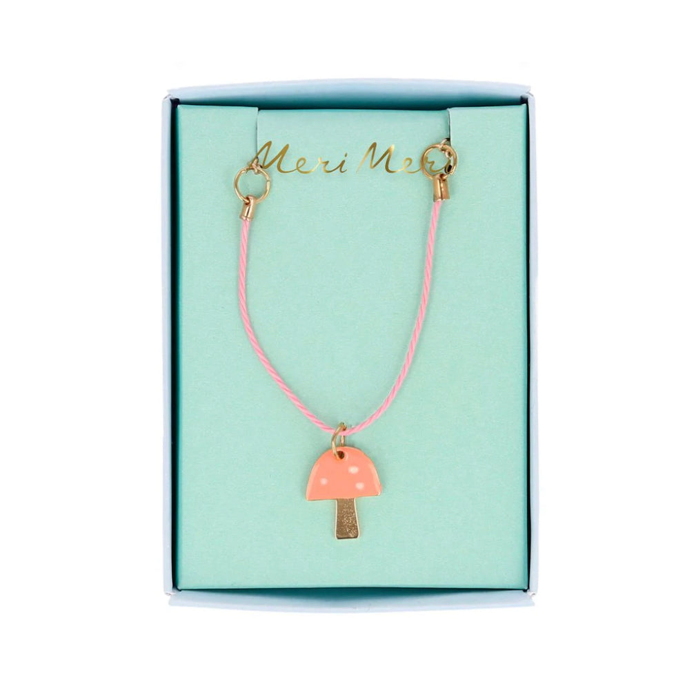 Enamel Mushroom Necklace