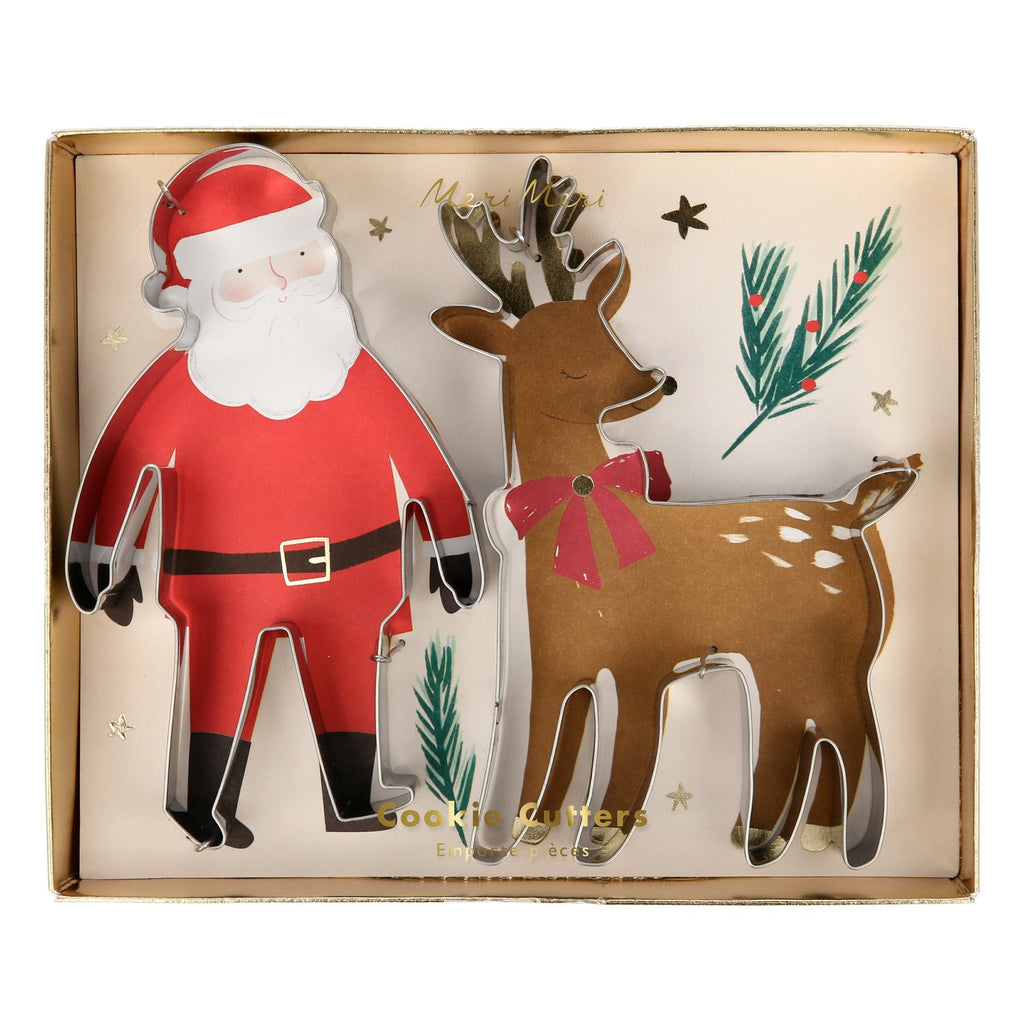 Santa & Reindeer Christmas Cookie Cutters
