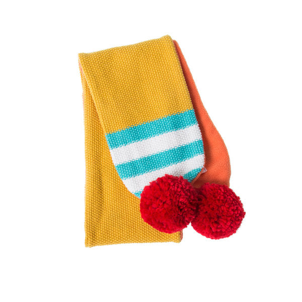 Popcorn Knit Scarf - Multi