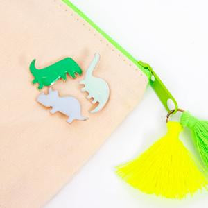 Dino Enamel Lapel Pins