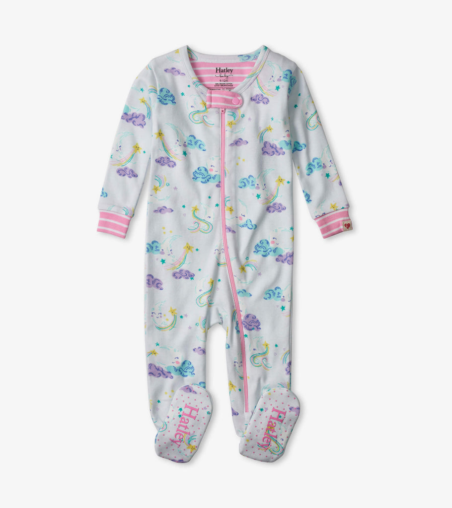 Sweet Dreams Organic Cotton Footed Sleepsuit
