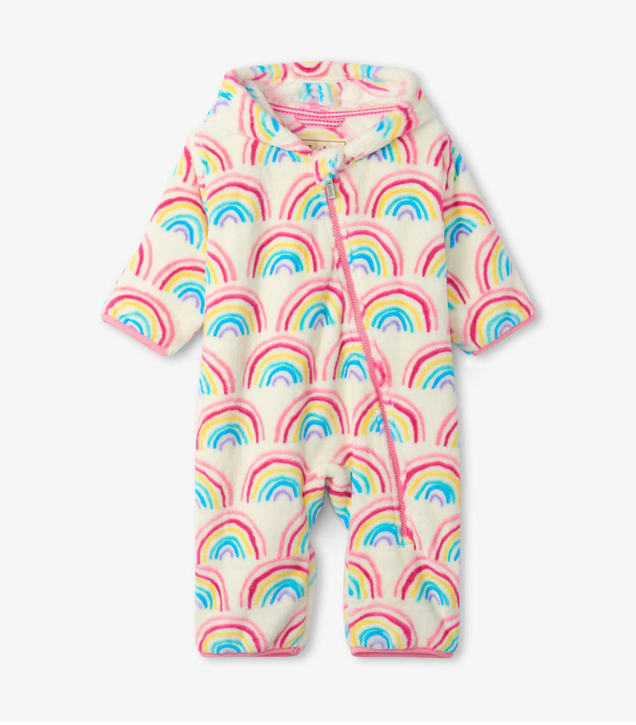 Pretty Rainbows Fuzzy Fleece Baby Bundler
