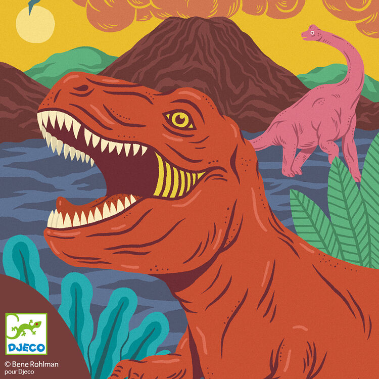 Djeco Scratch Cards - When Dinosaurs Reigned