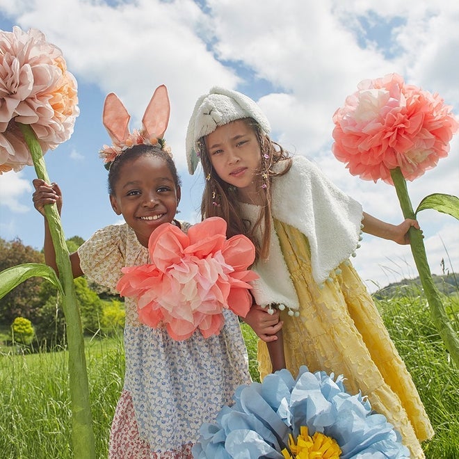 Embellished Gingham Bunny Headband