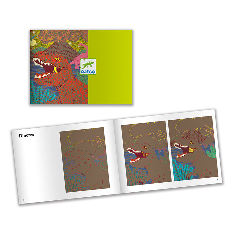 Djeco Scratch Cards - When Dinosaurs Reigned