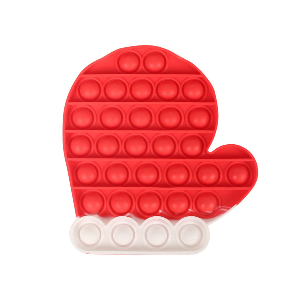 Santa Glove Push Pop Bubble Fidget Sensory Toy