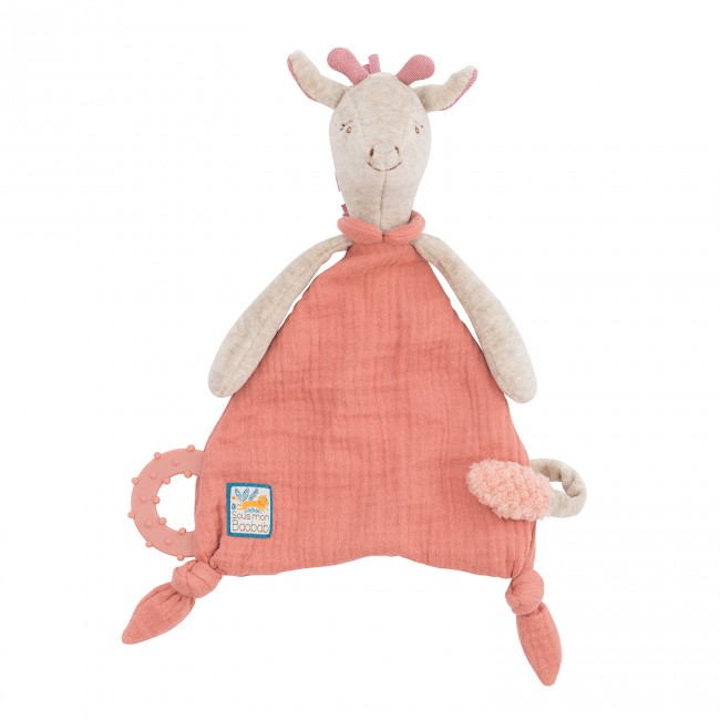 Giraffe Comforter with Pacifier Holder Sous mon baobab ﻿