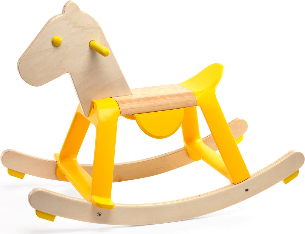 Yellow Rock'it Rocking Horse by Djeco