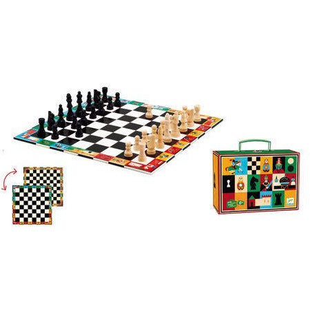 Djeco Chess & Checkers Board Game