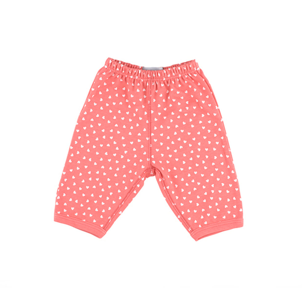 Flamingo Pink & White Little Hearts Trouser