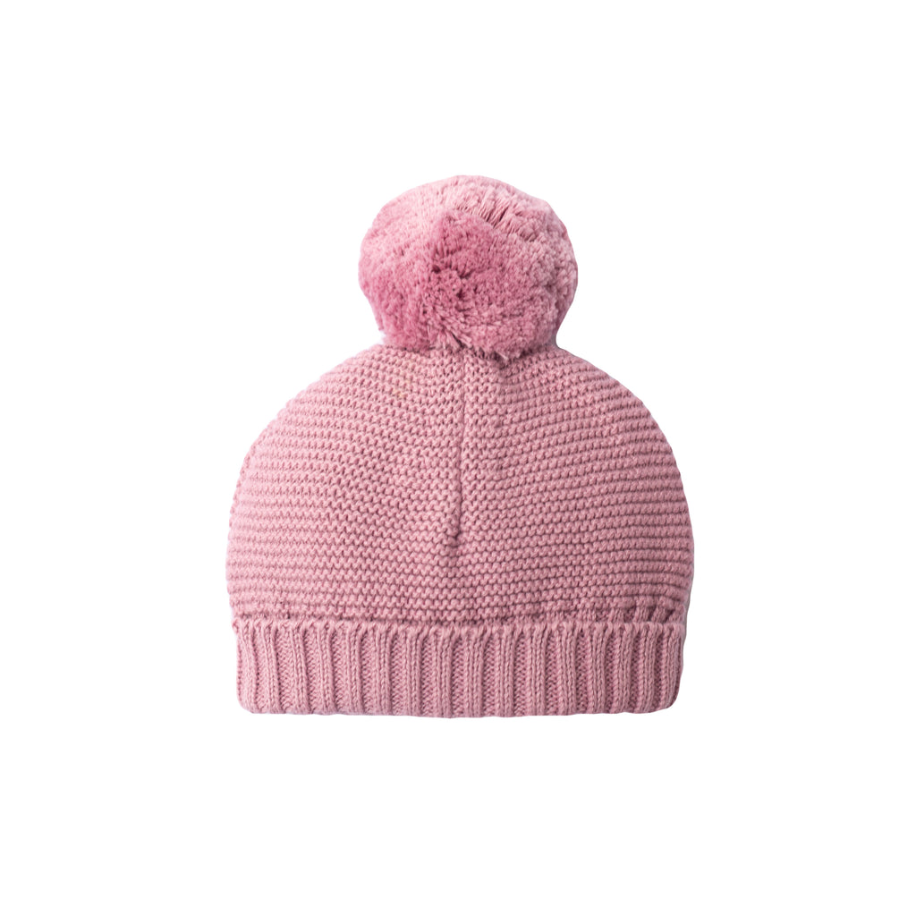 Dawn Pink Big Bobble Baby Hat