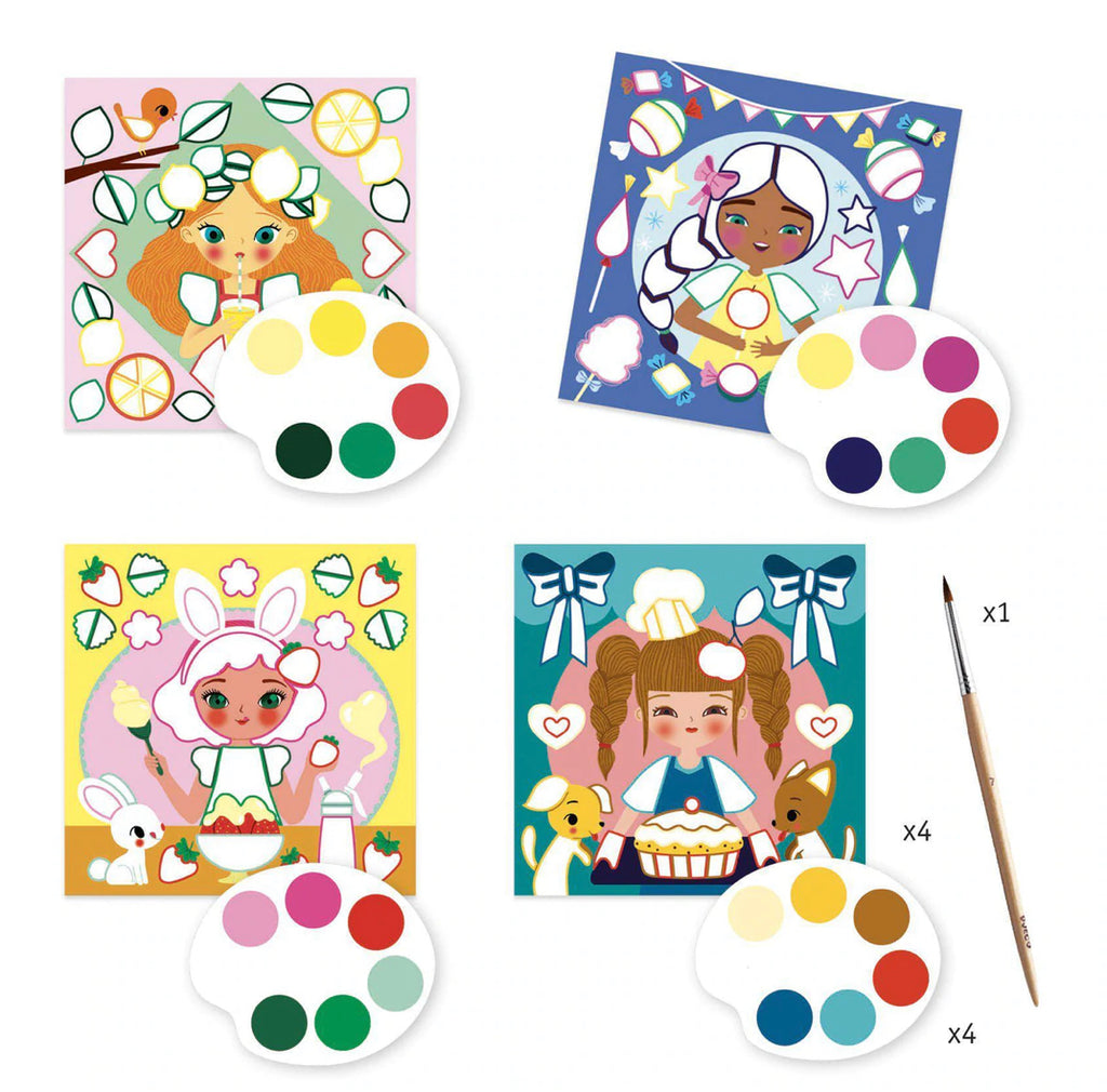 Painting Cards - Snack Time