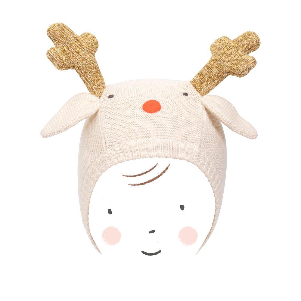 Reindeer Baby Bonnet