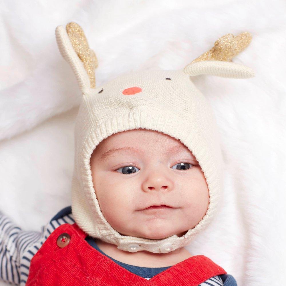 Reindeer Baby Bonnet
