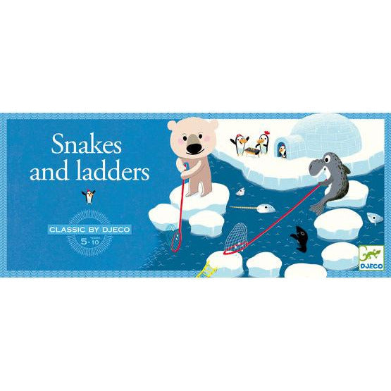 Djeco Classic Board Game - Polar Snakes & Ladders