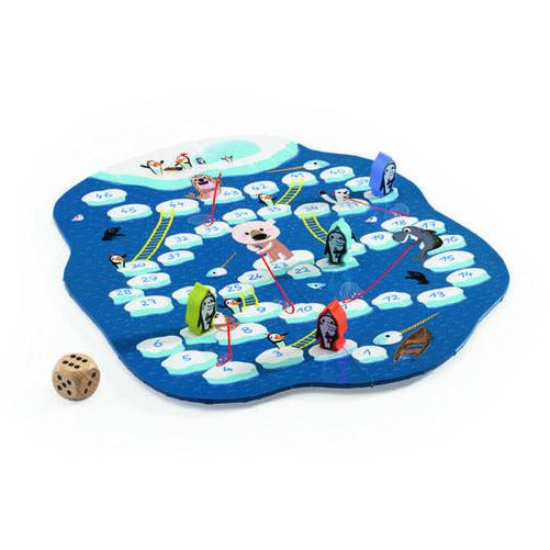 Djeco Classic Board Game - Polar Snakes & Ladders