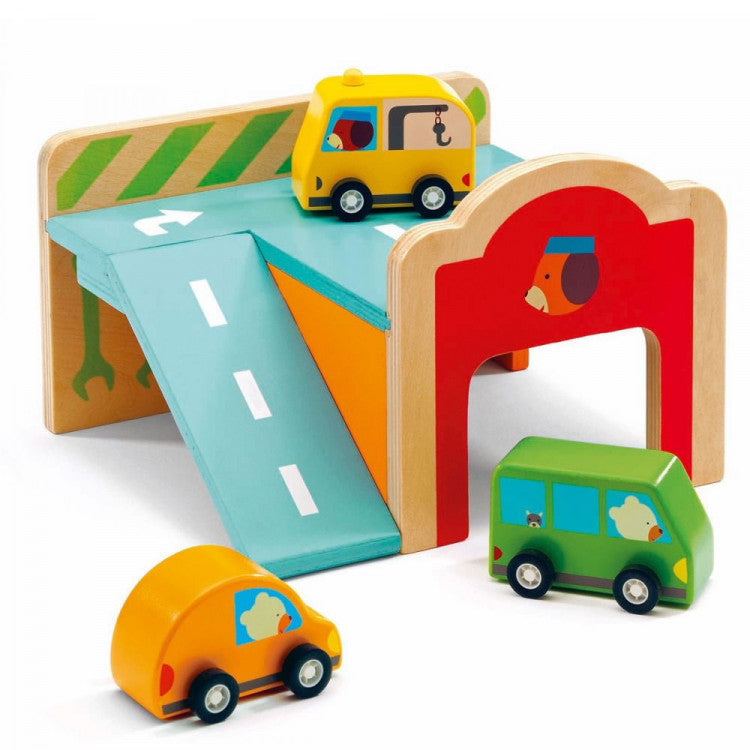 Djeco Wooden Mini Garage