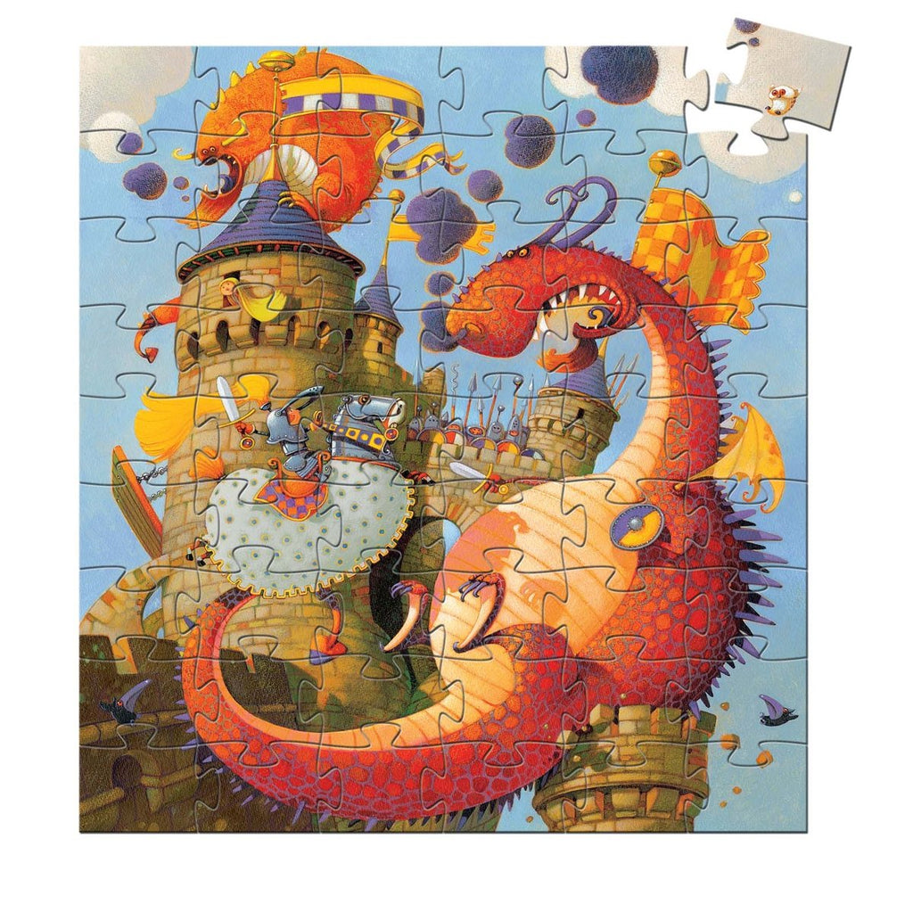 Djeco Puzzle Vaillant & The Dragon